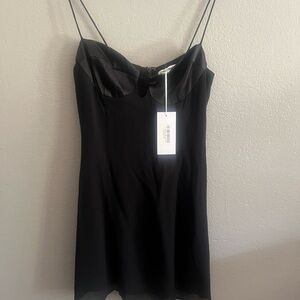 Reformation Black Slip Dress
